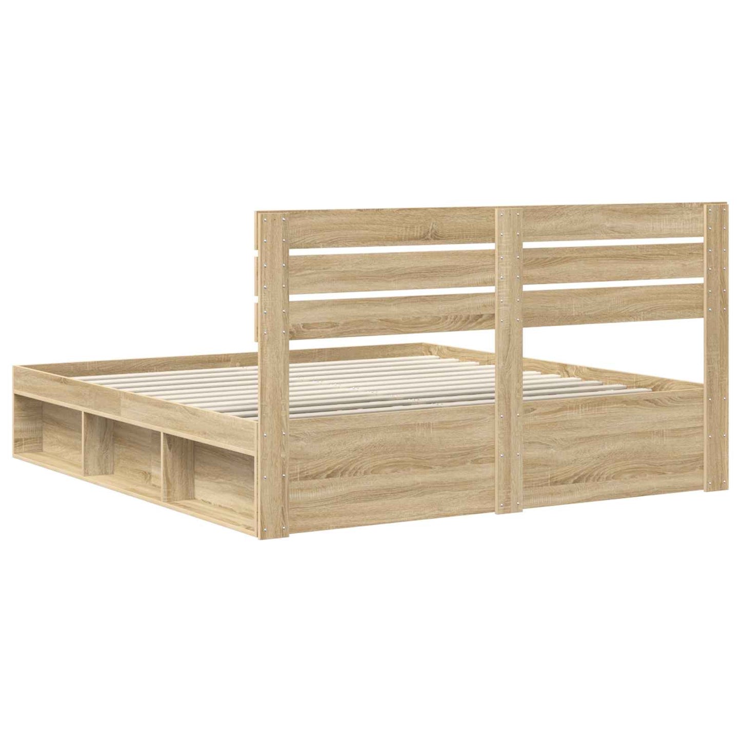 Bedframe met hoofdeinde Sonoma 200 x 200 cm Massief grenenhout
