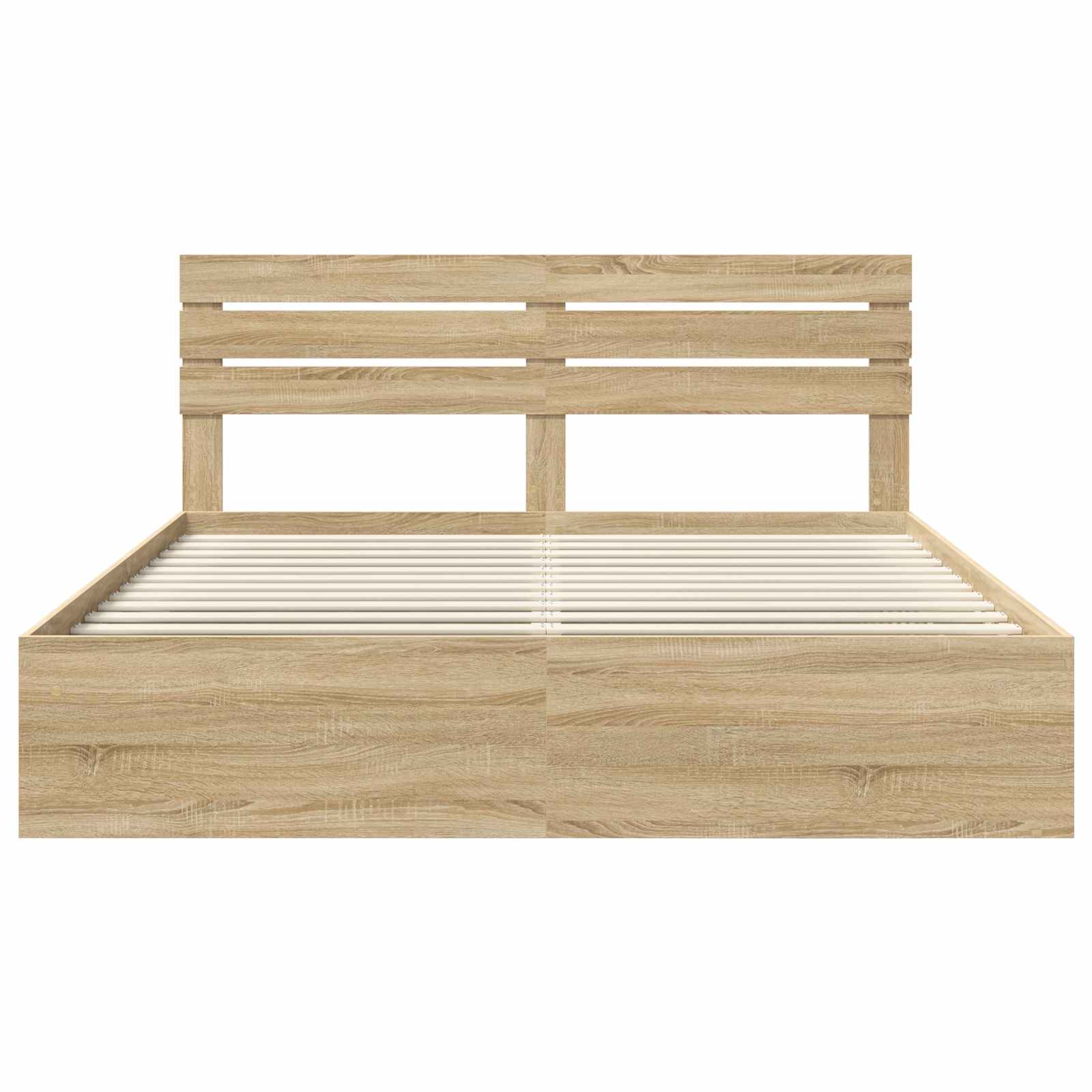 Bedframe met hoofdeinde Sonoma 200 x 200 cm Massief grenenhout