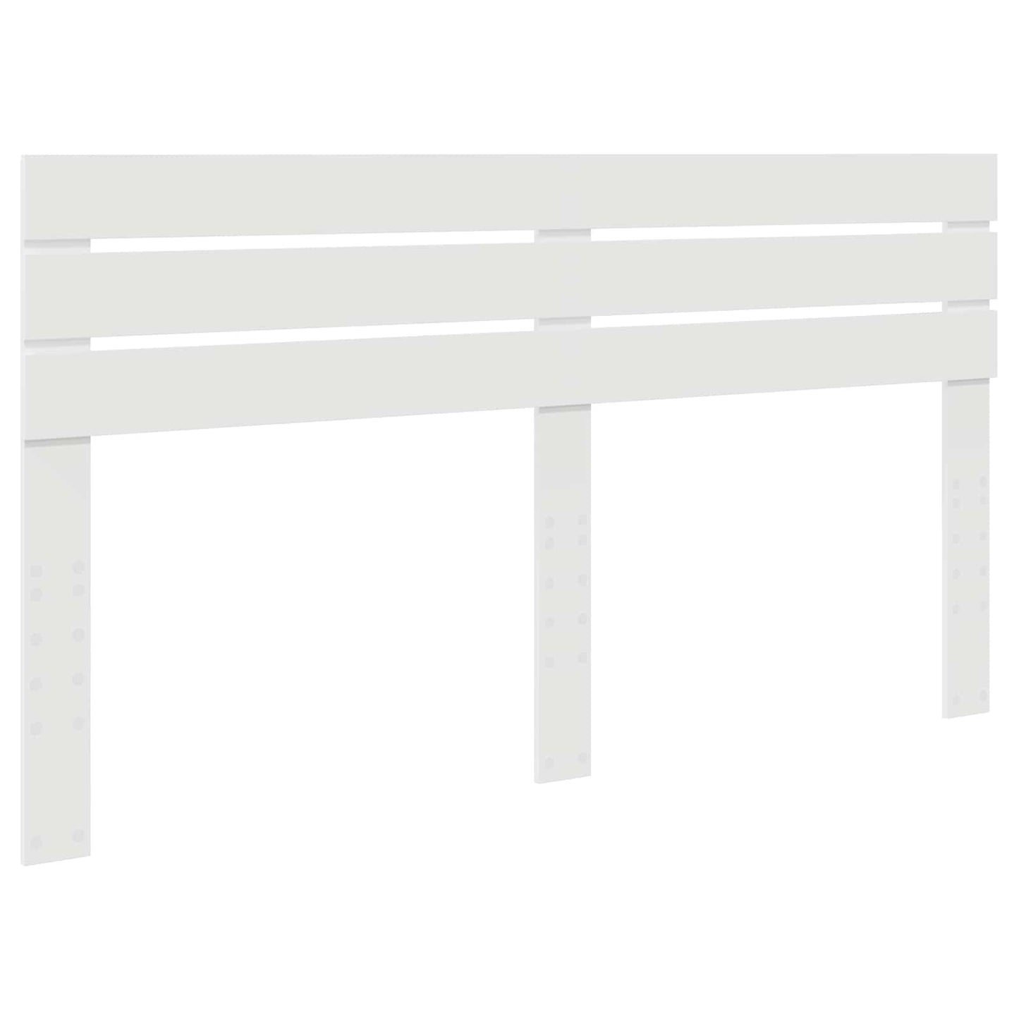 Bedframe met hoofdeinde Wit 180 x 200 cm Massief grenenhout