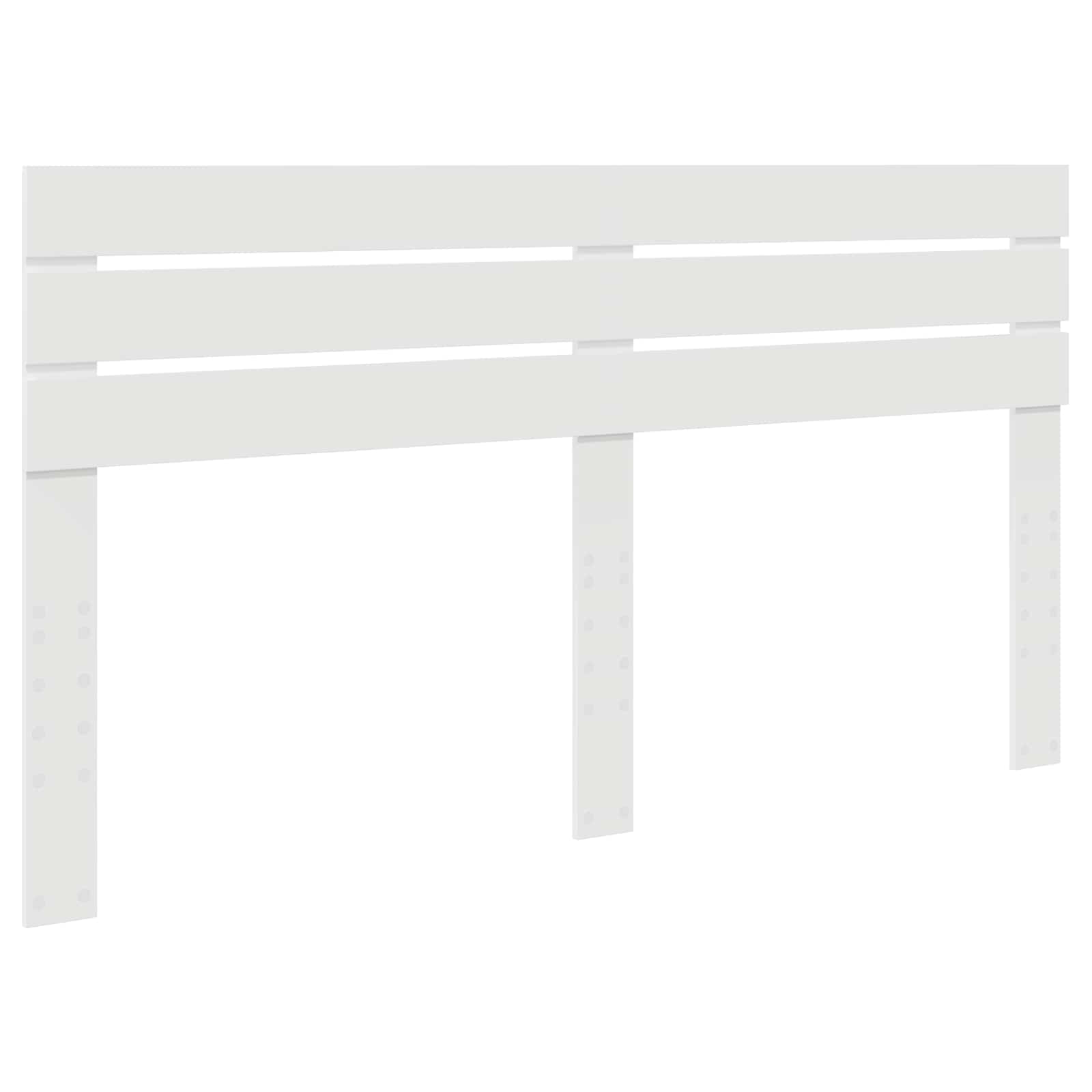 Bedframe met hoofdeinde Wit 180 x 200 cm Massief grenenhout