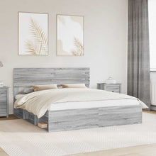 Bedframe Grijs Sonoma 180 x 200 cm Massief grenenhout