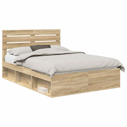 Bedframe met hoofdeinde Sonoma 160 x 200 cm Massief grenenhout