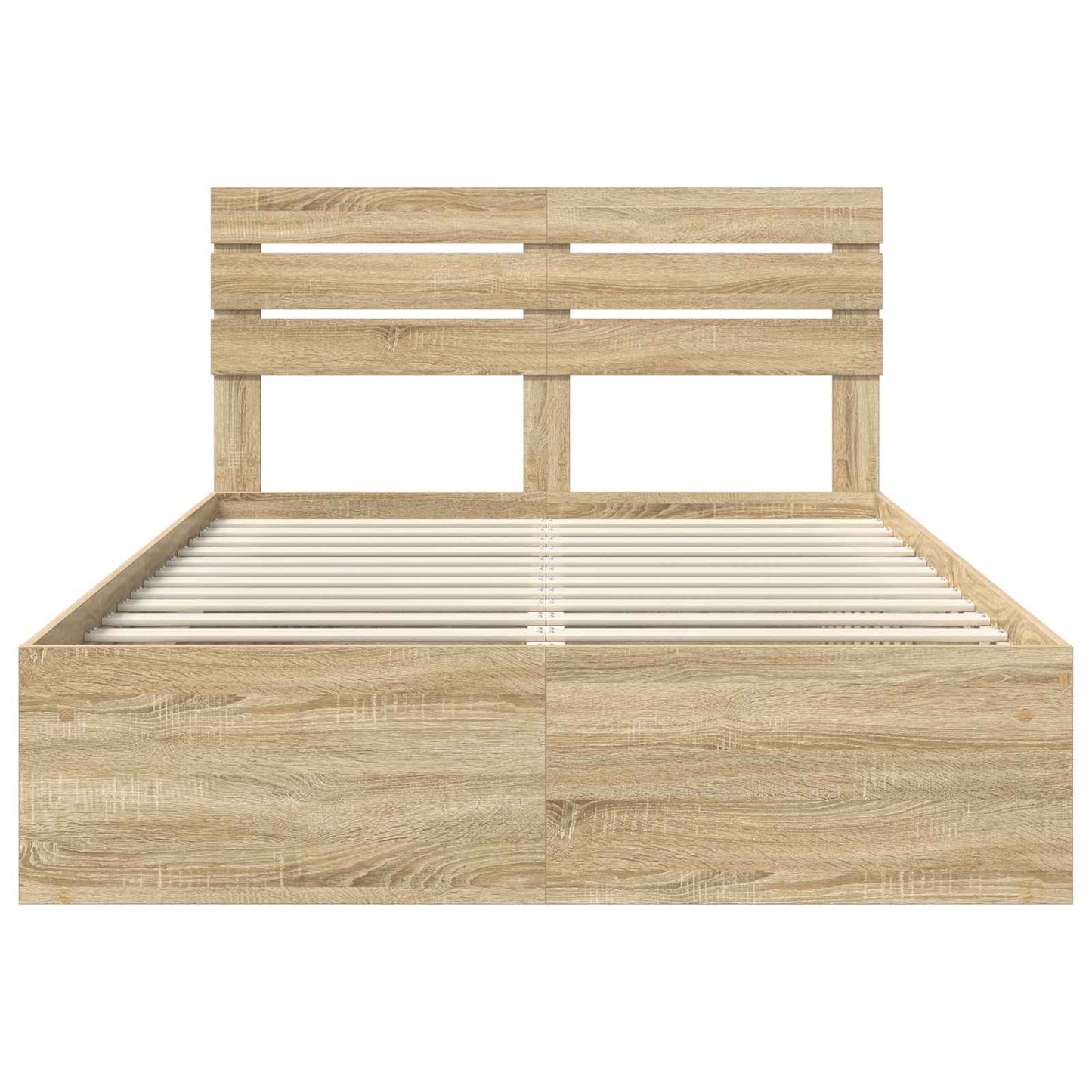 Bedframe met hoofdeinde Sonoma 140 x 190 cm Massief grenenhout