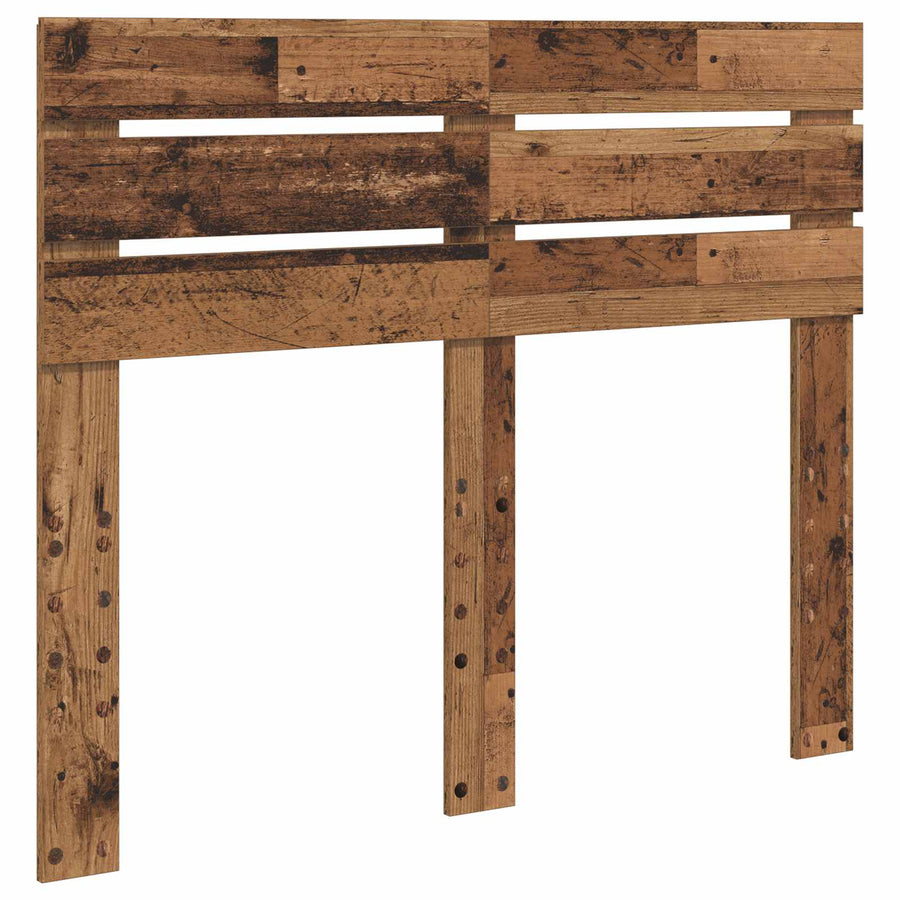 Bedframe met hoofdeinde Oudhout 135 x 190 cm Massief grenenhout
