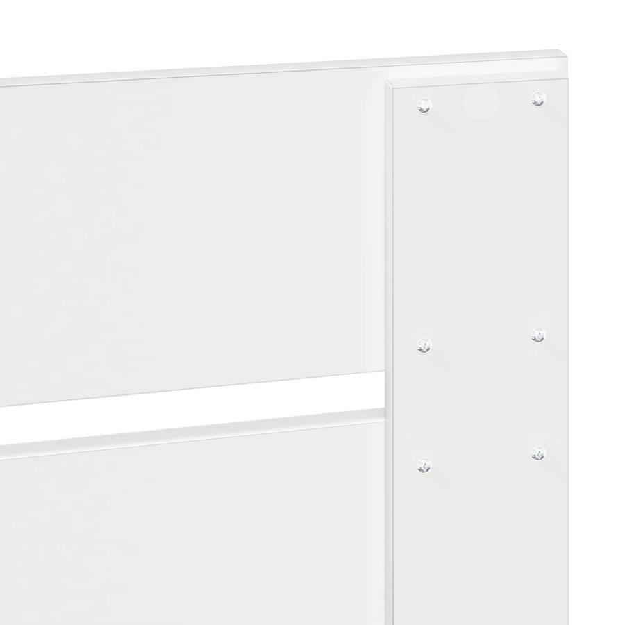 Bedframe met hoofdeinde Wit 120 x 190 cm Massief grenenhout
