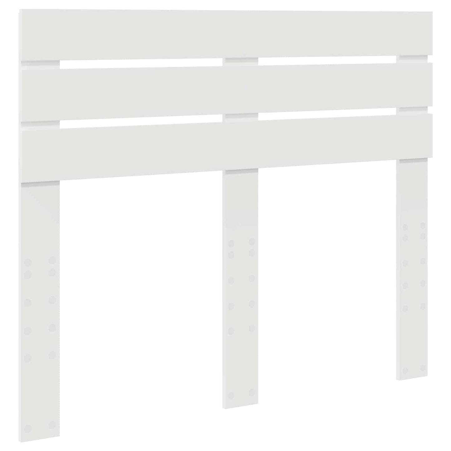Bedframe met hoofdeinde Wit 120 x 190 cm Massief grenenhout
