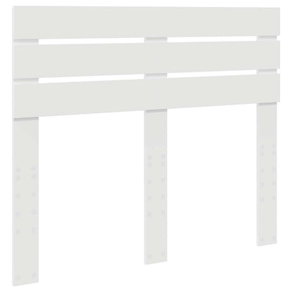 Bedframe met hoofdeinde Wit 120 x 190 cm Massief grenenhout