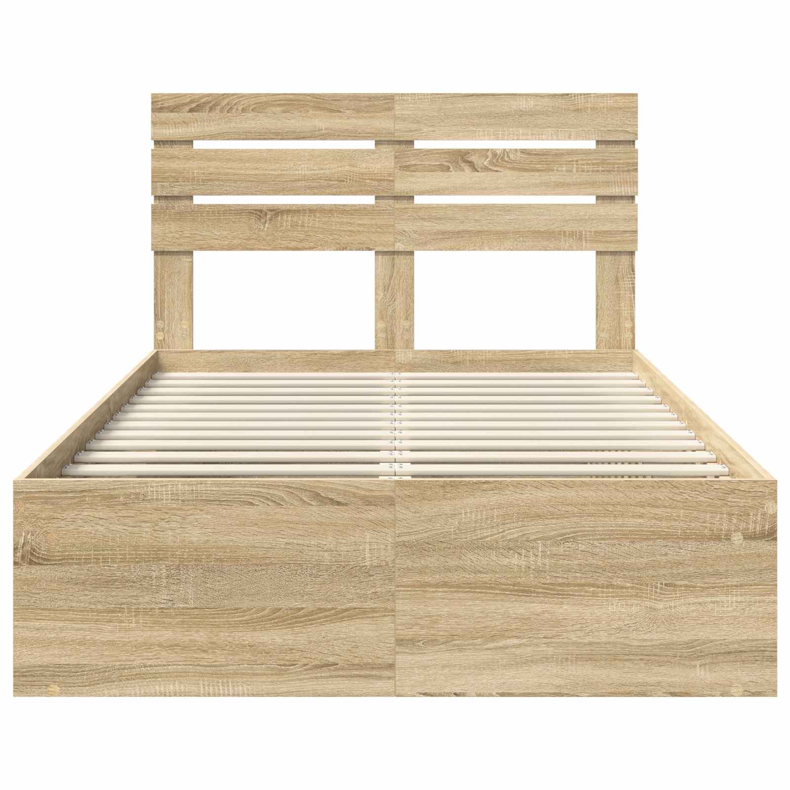 Bedframe met hoofdeinde Sonoma 120 x 190 cm Massief grenenhout