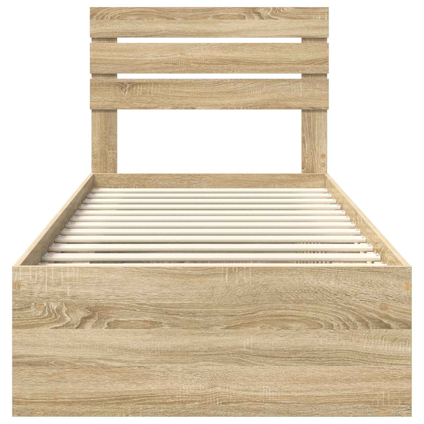 Bedframe Sonoma Eiken 75 x 190 cm Massief grenenhout