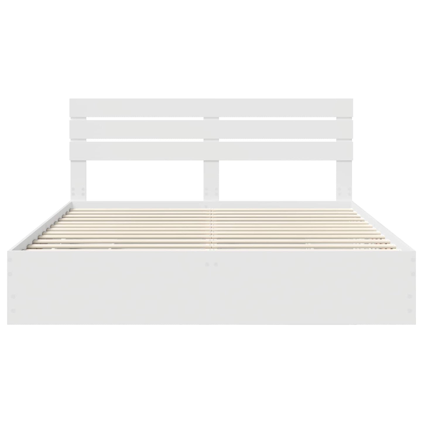 Bedframe met lade met opslag Wit 180 x 200 cm Ingenieurshout
