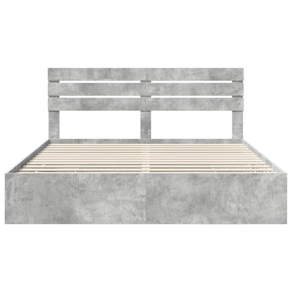 Bedframe met lade Beton Grijs 180 x 200 cm Ingenieurshout