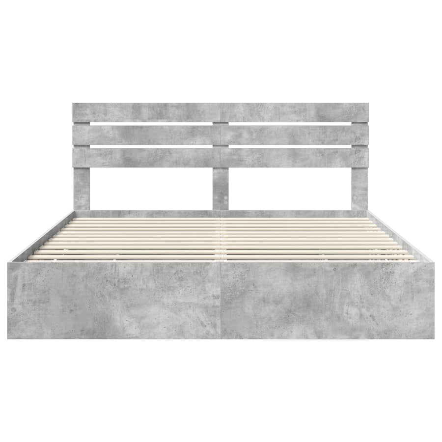 Bedframe met lade Beton Grijs 180 x 200 cm Ingenieurshout