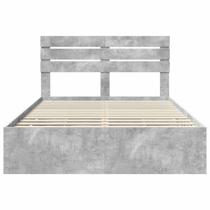 Bedframe met lade Beton Grijs 160 x 200 cm Ingenieurshout
