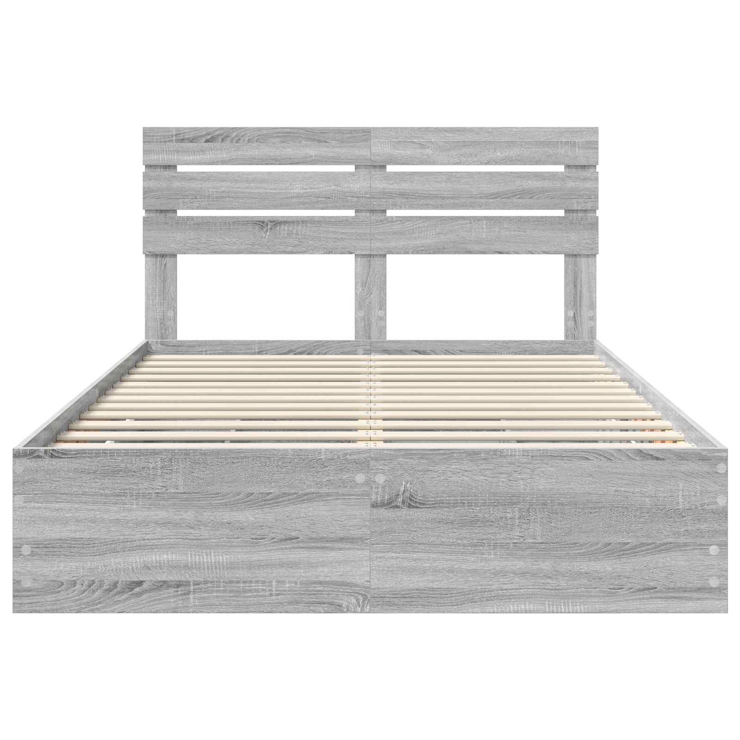 Bedframe met lade Grijs Sonoma 150 x 200 cm Ingenieurshout