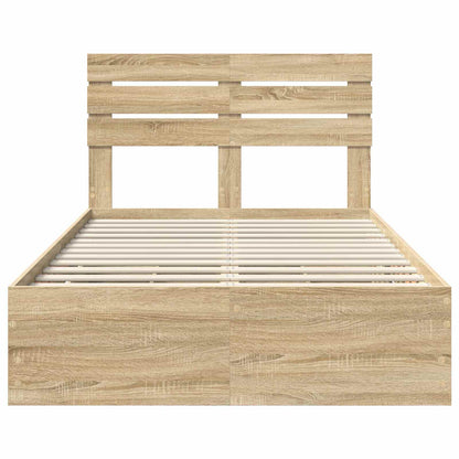 Bedframe met lade Sonoma Eiken 120 x 200 cm Ingenieurshout