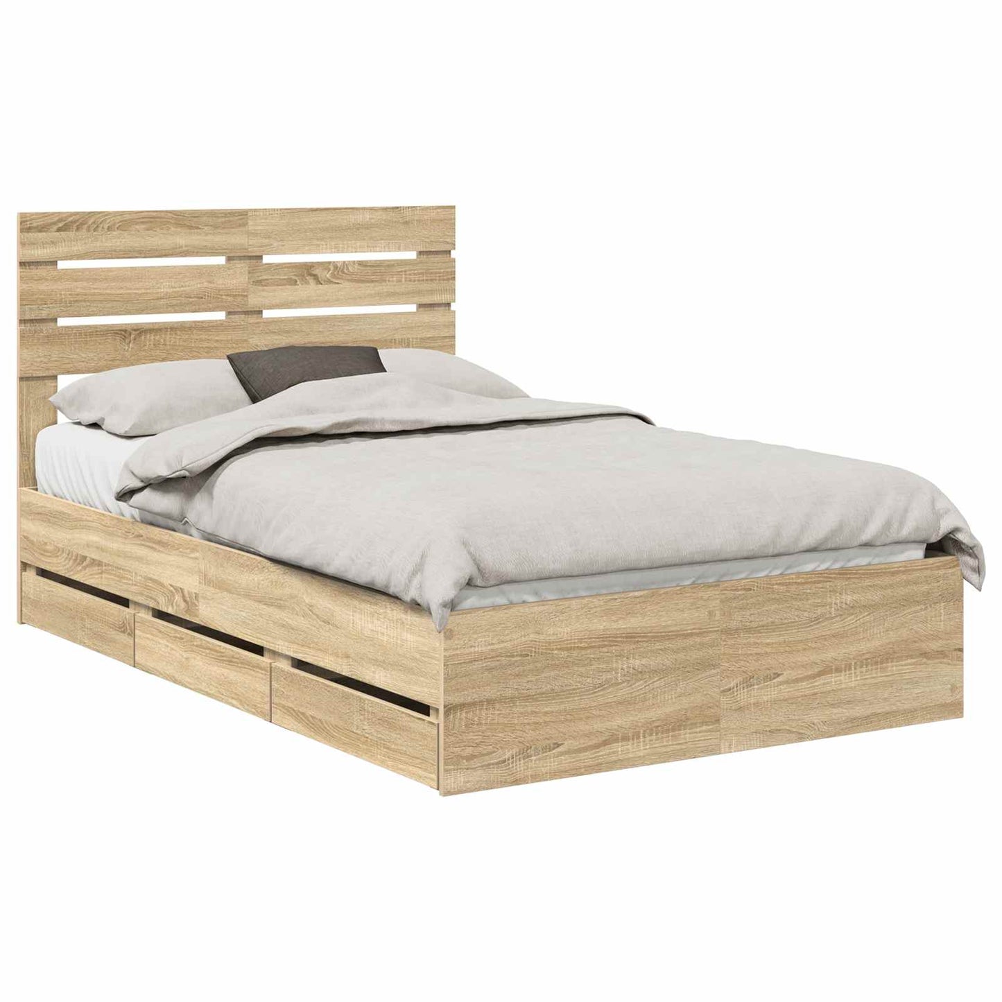 Bedframe met lade Sonoma Eiken 120 x 190 cm Ingenieurshout