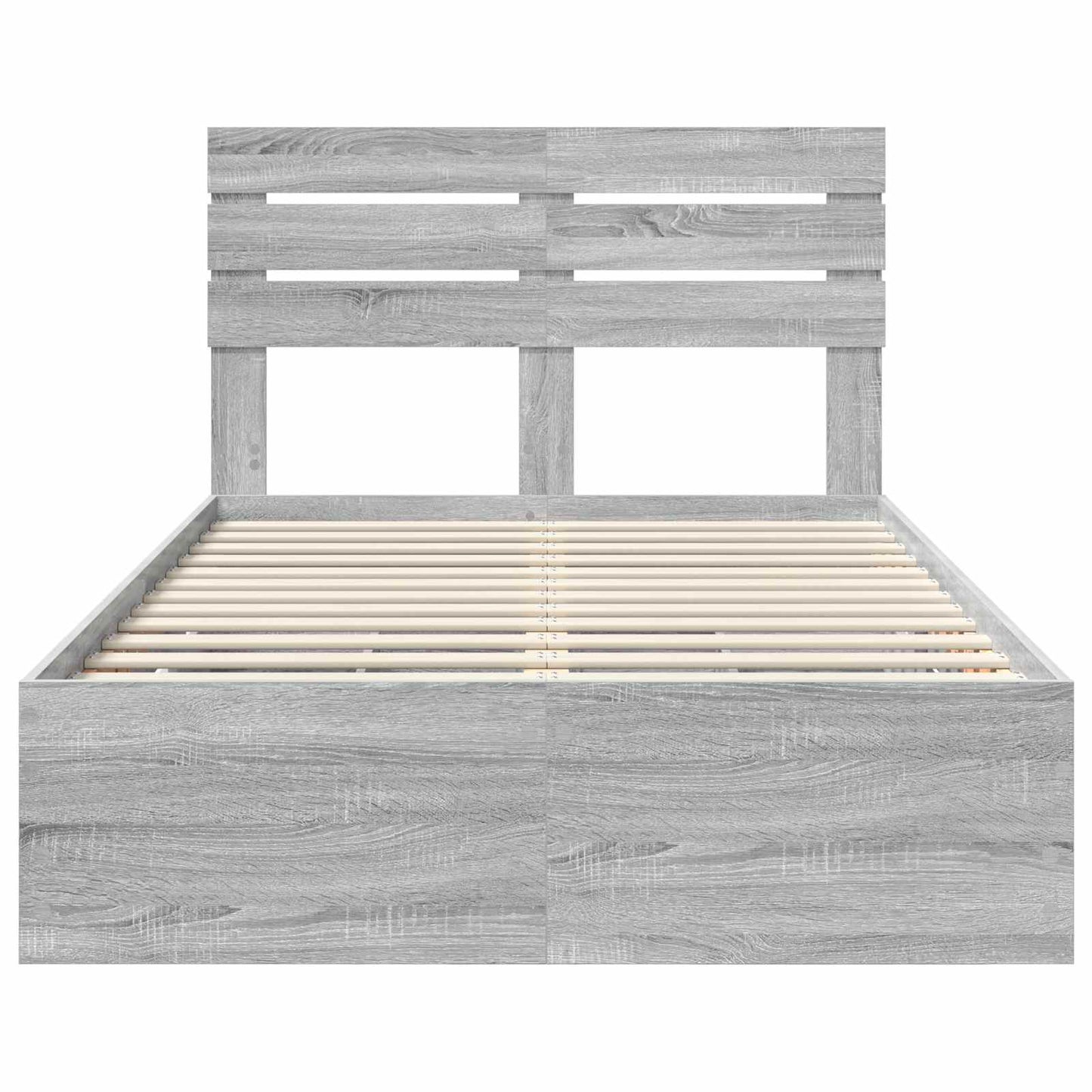 Bedframe met lade Grijs Sonoma 120 x 190 cm Ingenieurshout