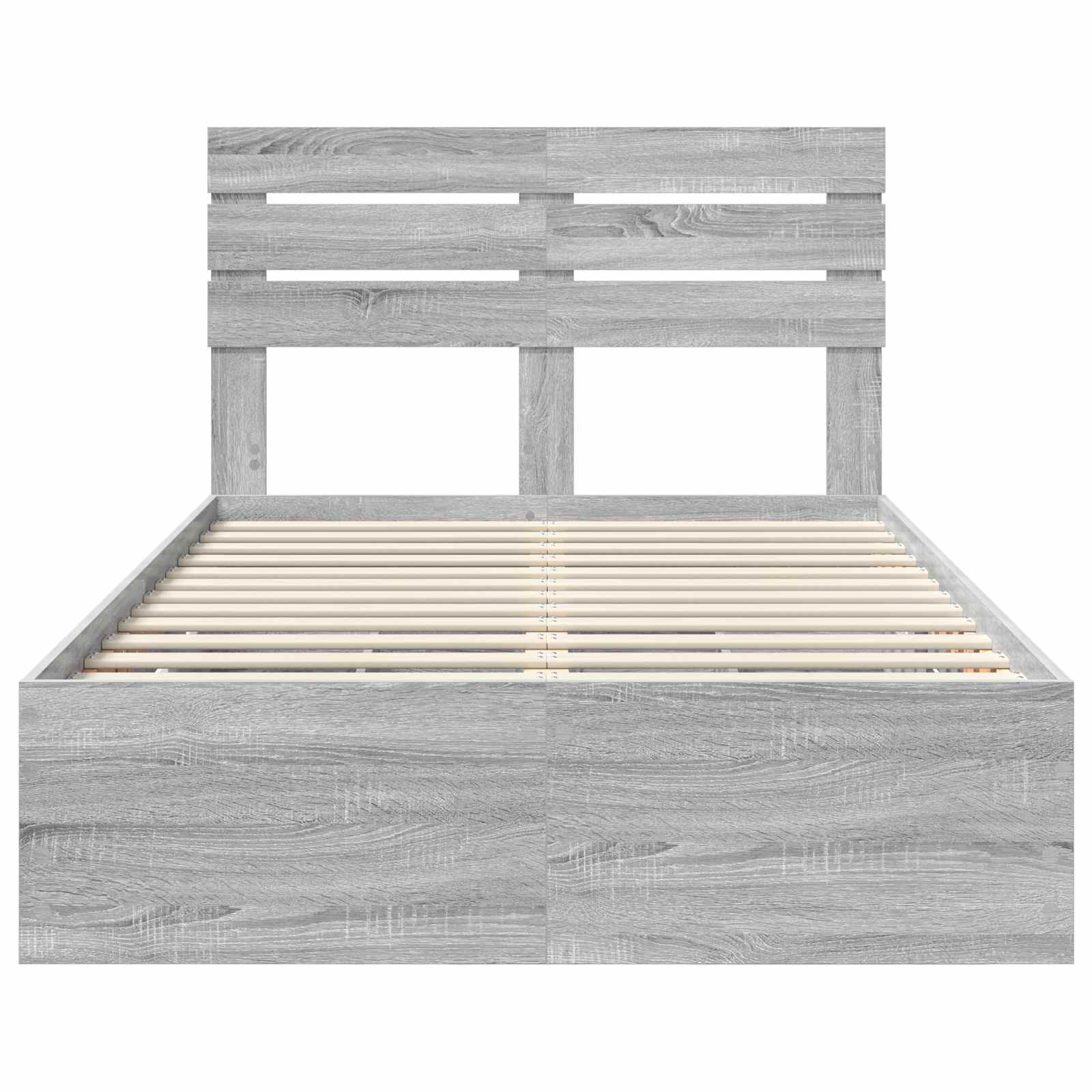 Bedframe met lade Grijs Sonoma 120 x 190 cm Ingenieurshout