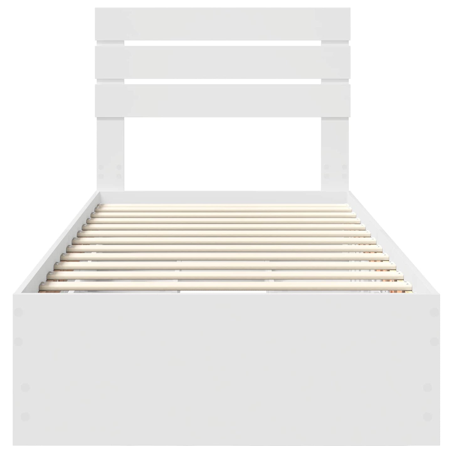 Bedframe met lade met opslag Wit 100 x 200 cm Ingenieurshout