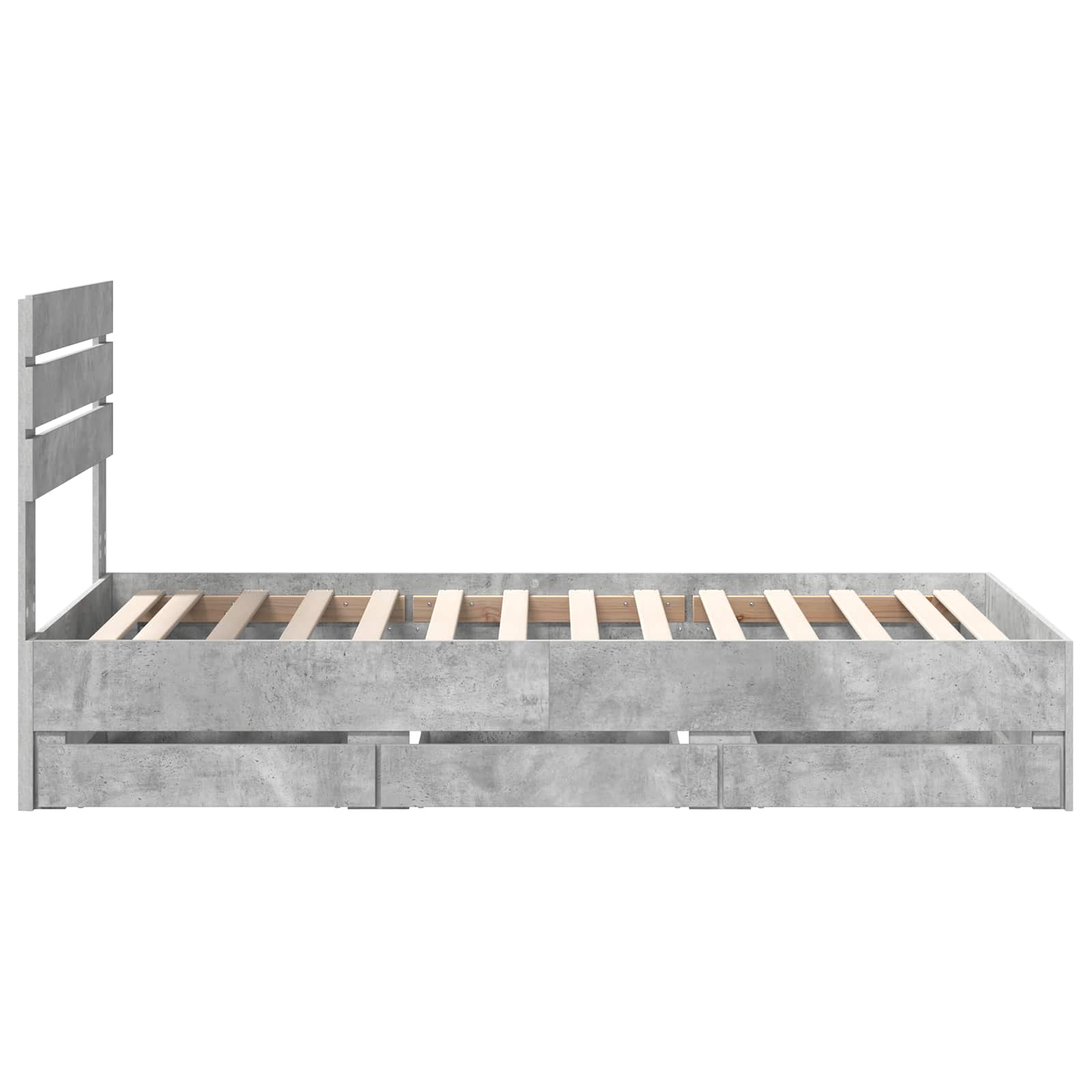 Bedframe met lade Beton Grijs 90 x 200 cm Ingenieurshout