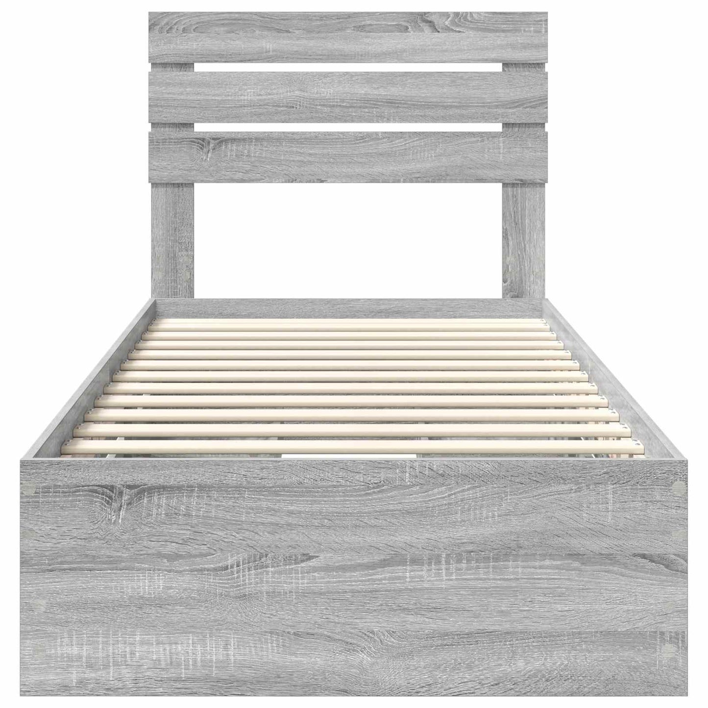 Bedframe met lade Grijs Sonoma 90 x 200 cm Ingenieurshout