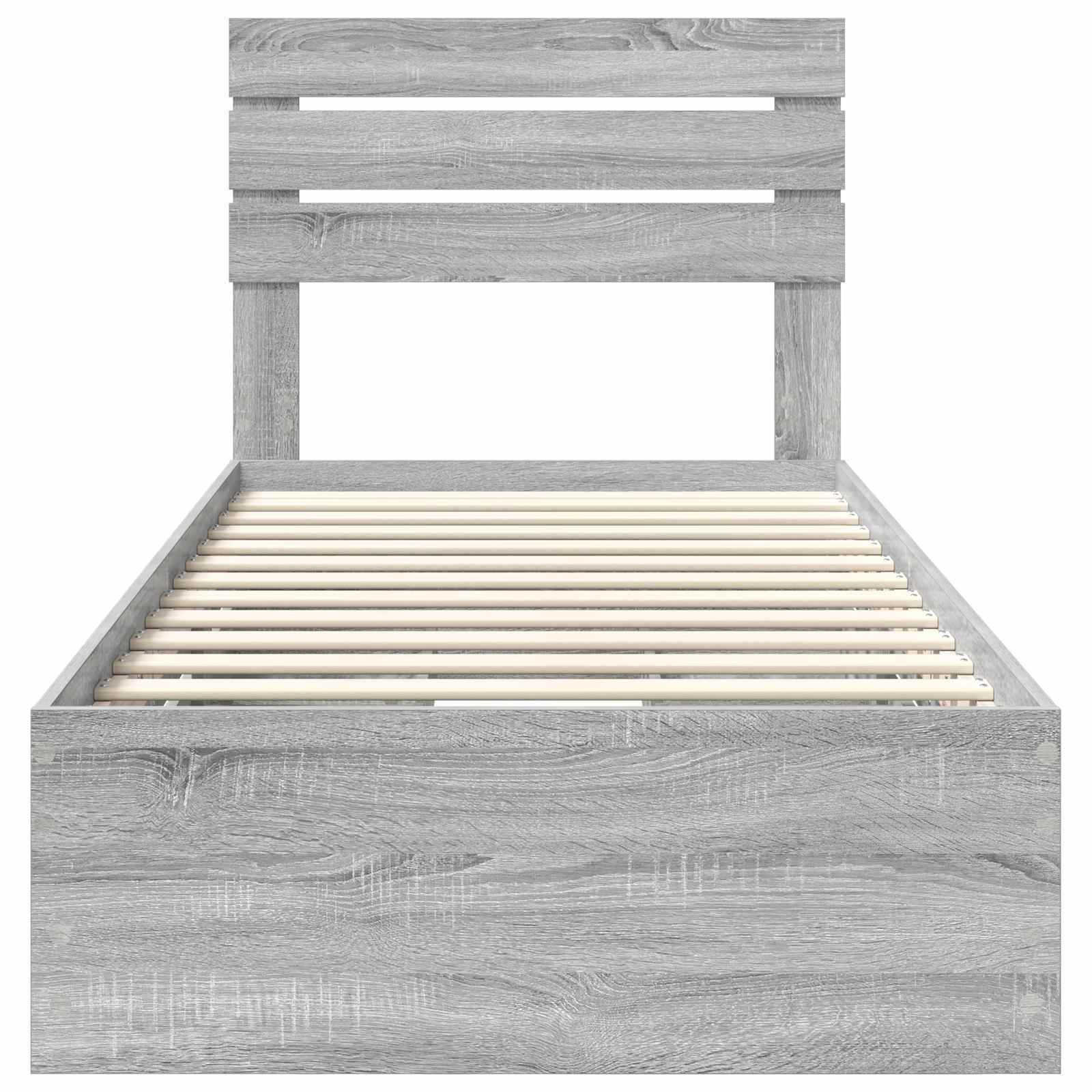 Bedframe met lade Grijs Sonoma 90 x 190 cm Ingenieurshout