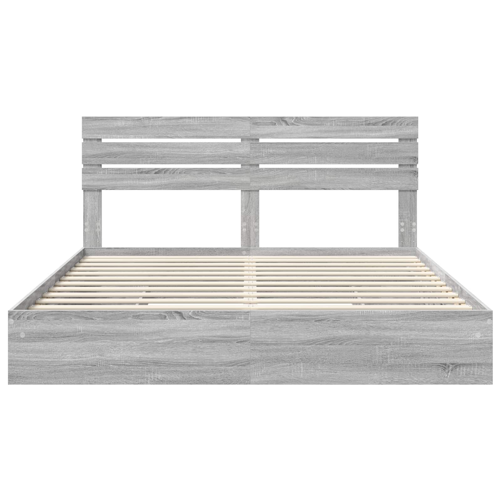 Bedframe met lade Grijs Sonoma 200 x 200 cm Bewerkt hout