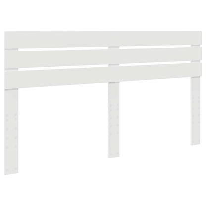 Opslag bed met hoofdeinde Wit 180 x 200 cm Bewerkt hout