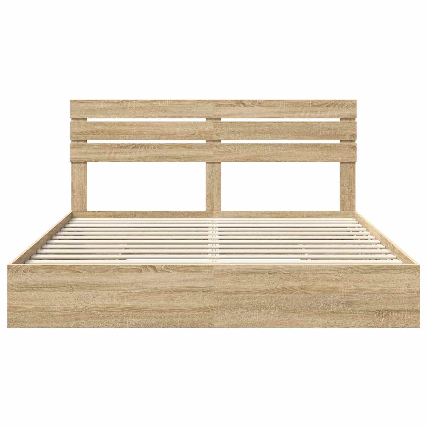 Opslag bed met lade Sonoma Eiken 180 x 200 cm Bewerkt hout