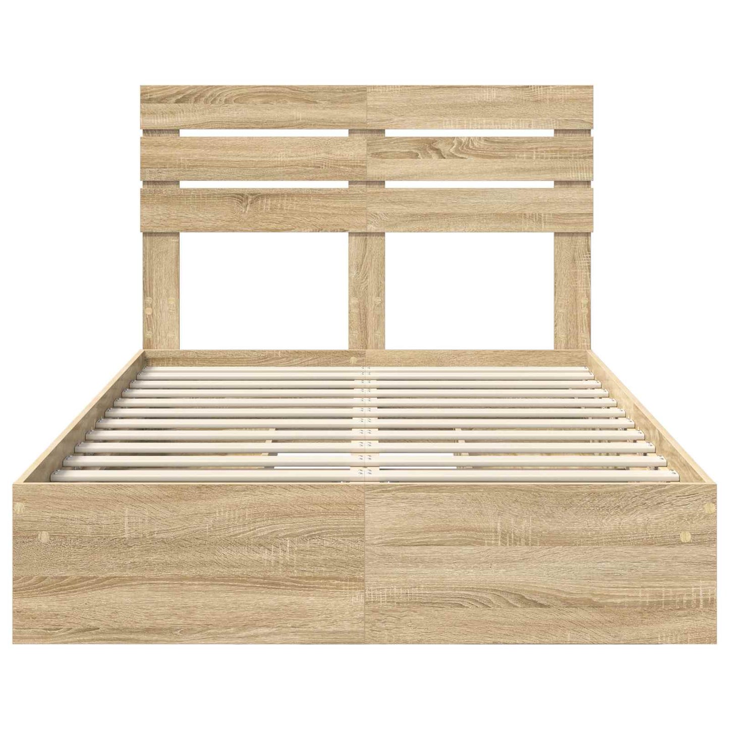 Opslag bed met lade Sonoma Eiken 120 x 200 cm Bewerkt hout