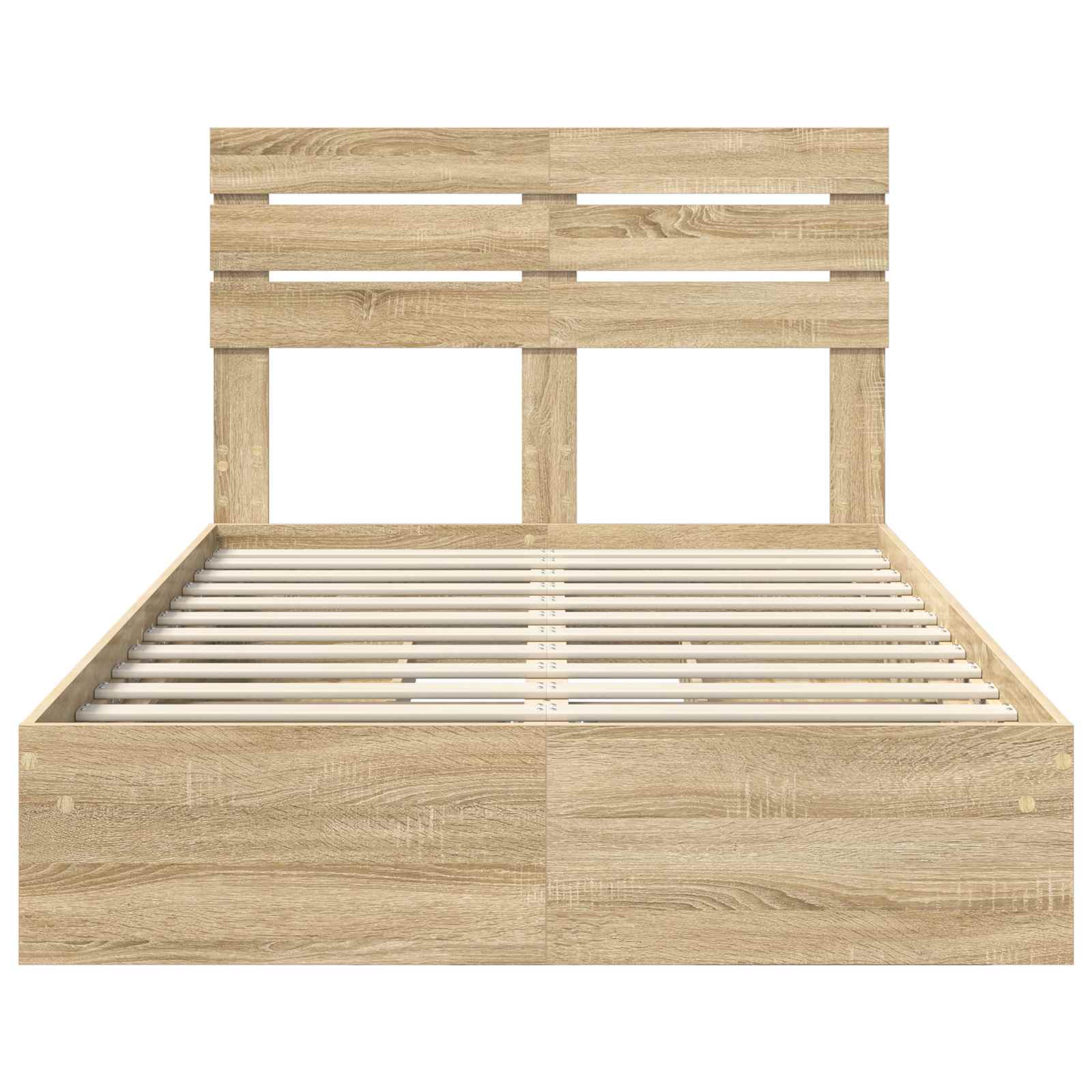 Opslag bed met lade Sonoma Eiken 120 x 200 cm Bewerkt hout