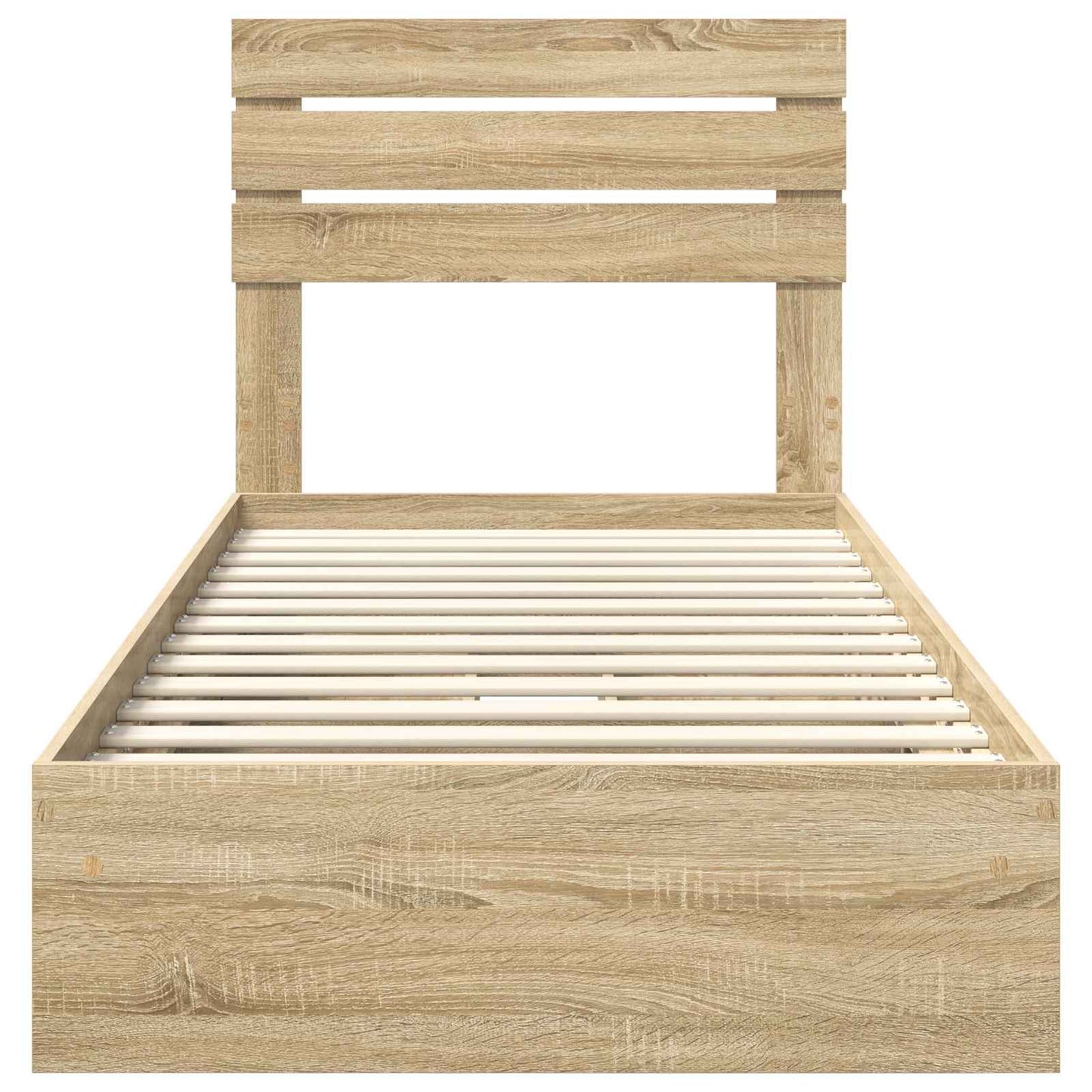 Bedframe met lade Sonoma Eiken 100 x 200 cm Bewerkt hout