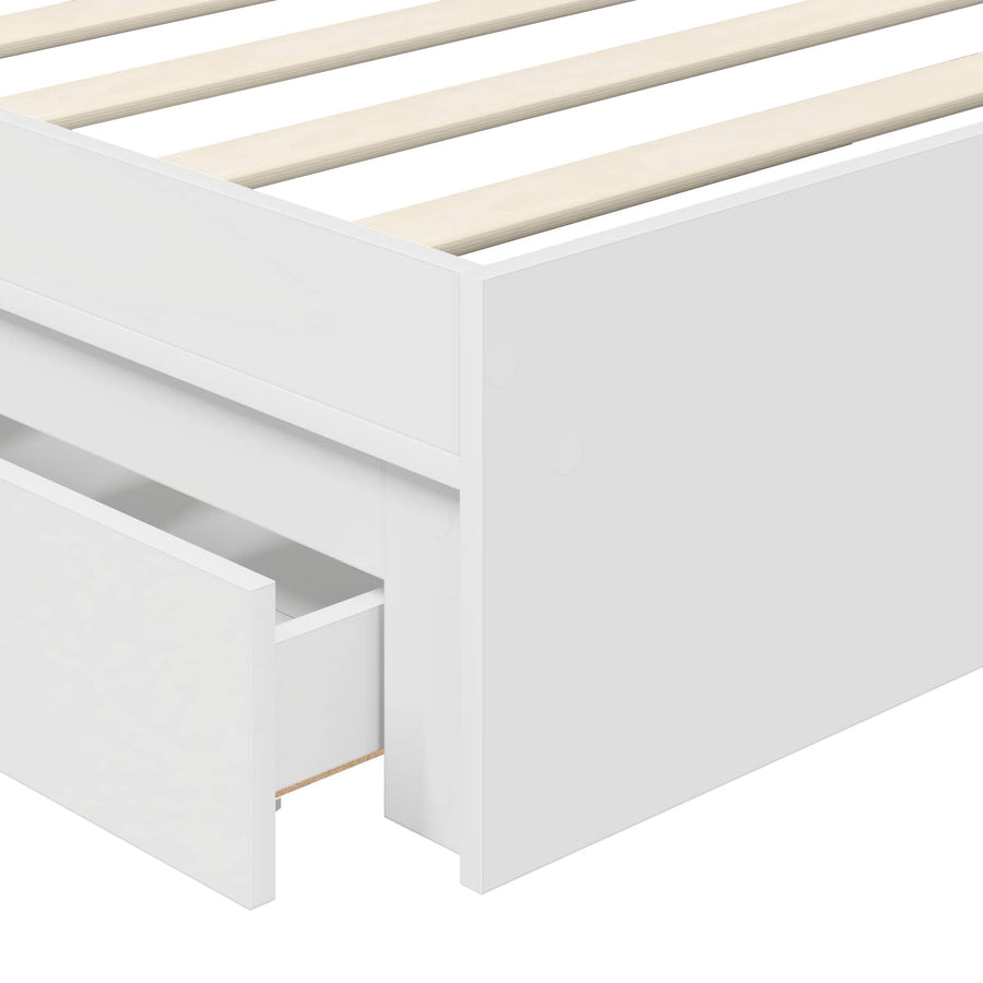 Bedframe met lade Grijs Sonoma 100 x 200 cm Bewerkt hout