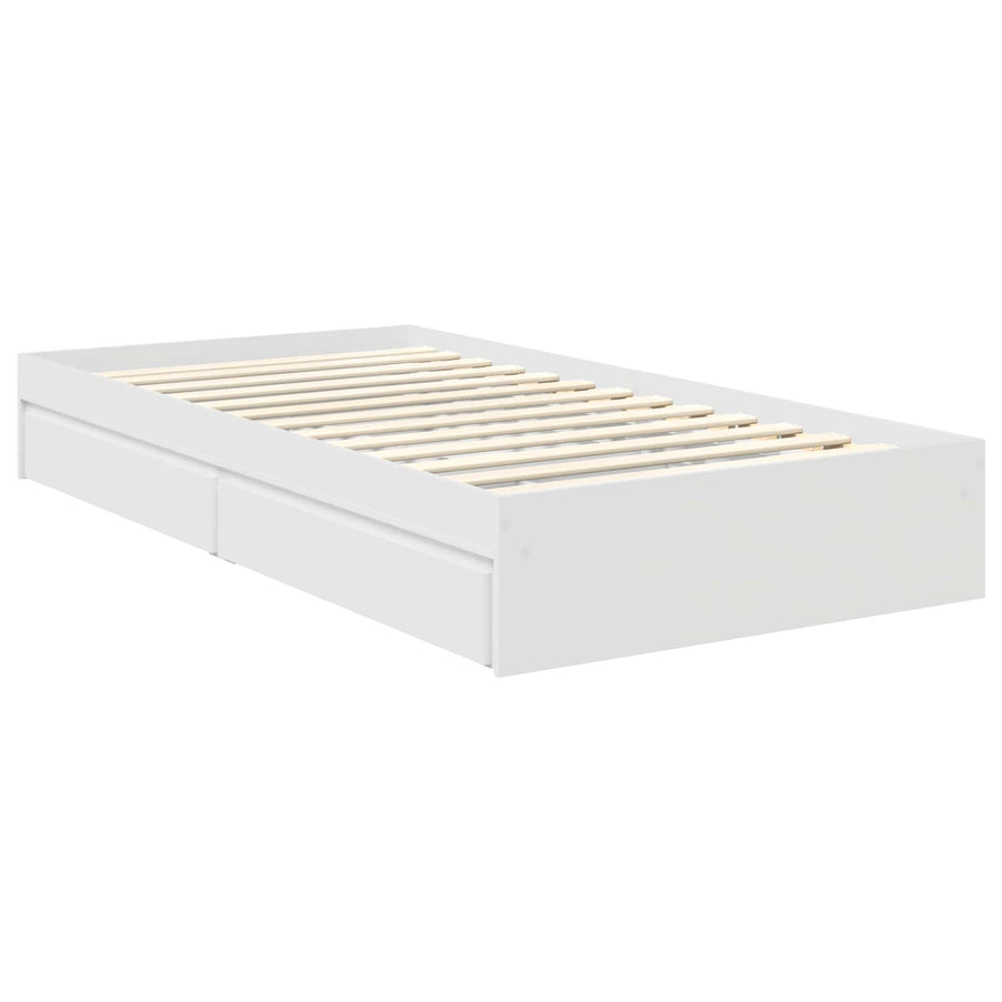 Bedframe met lade Grijs Sonoma 100 x 200 cm Bewerkt hout