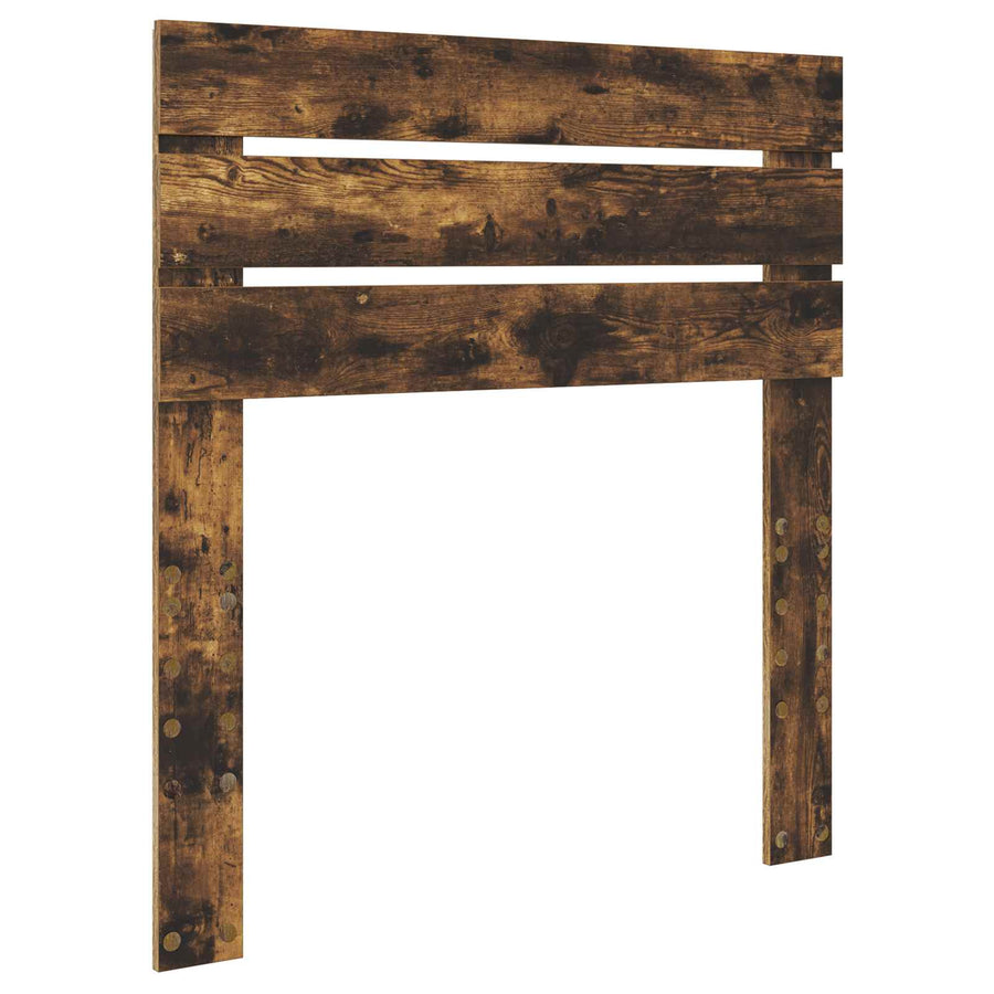Bedframe met lade Gerookt eiken 90 x 200 cm Bewerkt hout