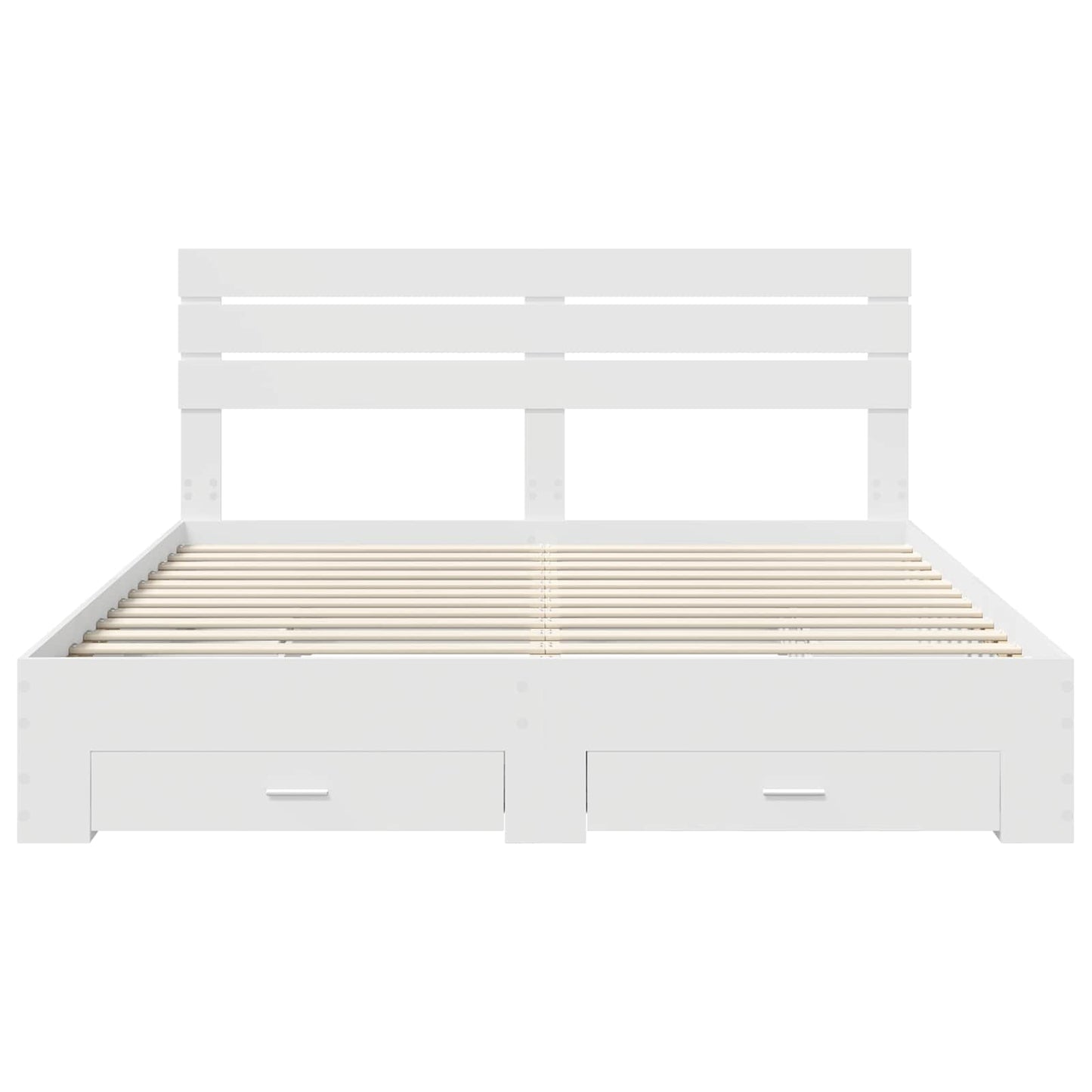 Bedframe met lade met hoofdeinde met opslag Bewerkt hout
