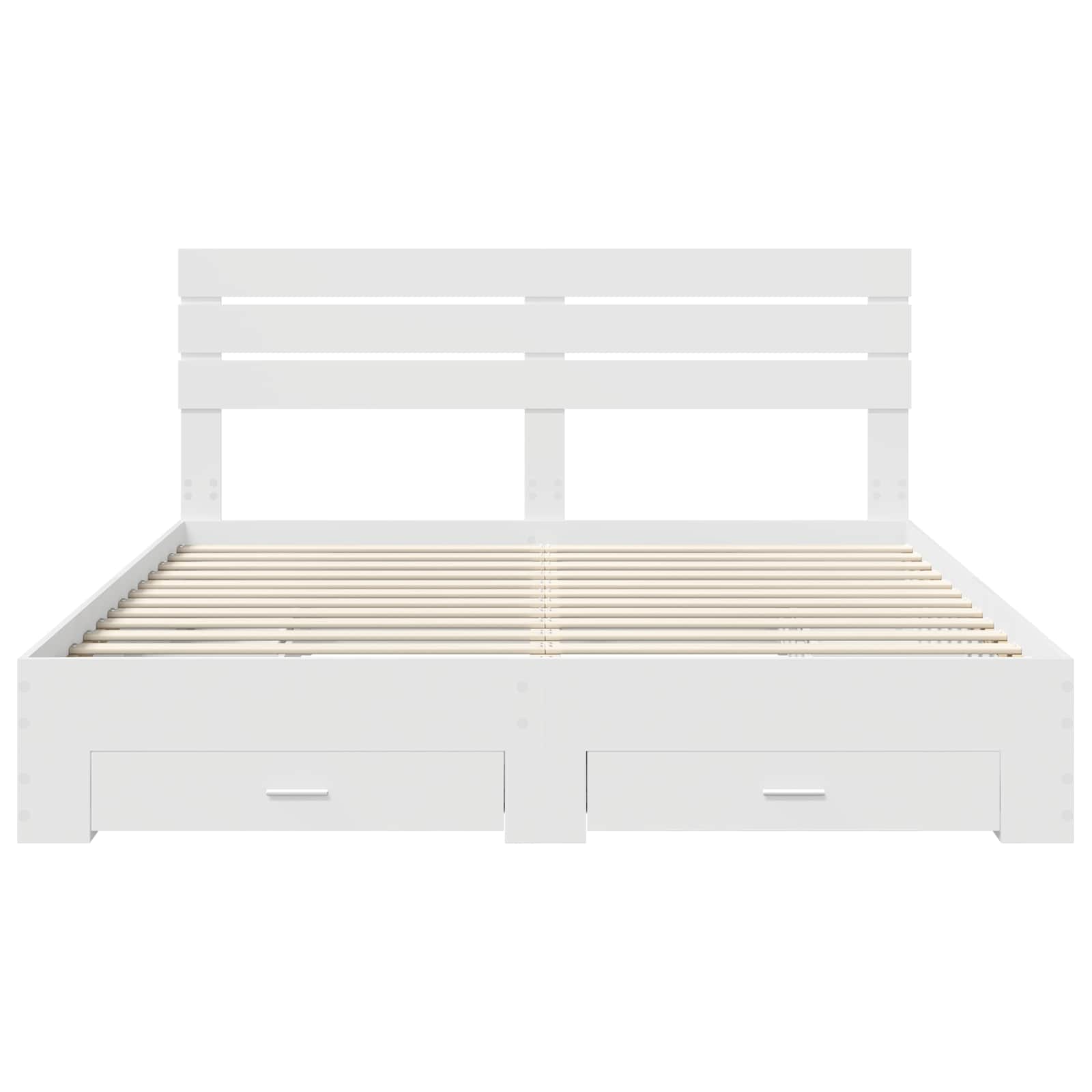 Bedframe met lade met hoofdeinde met opslag Bewerkt hout