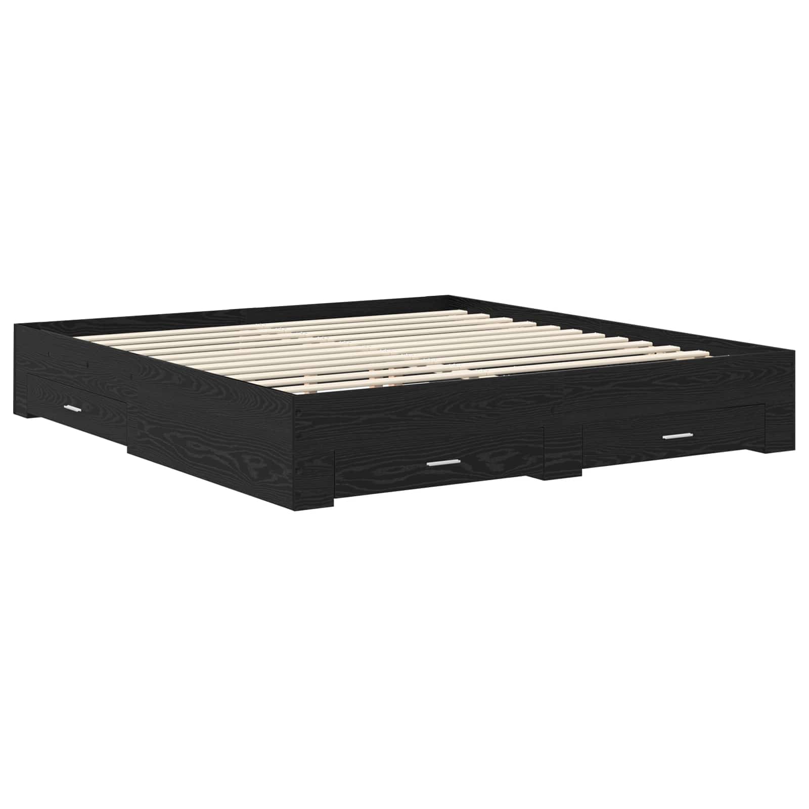 Bedframe met lade met hoofdeinde met opslag Bewerkt hout