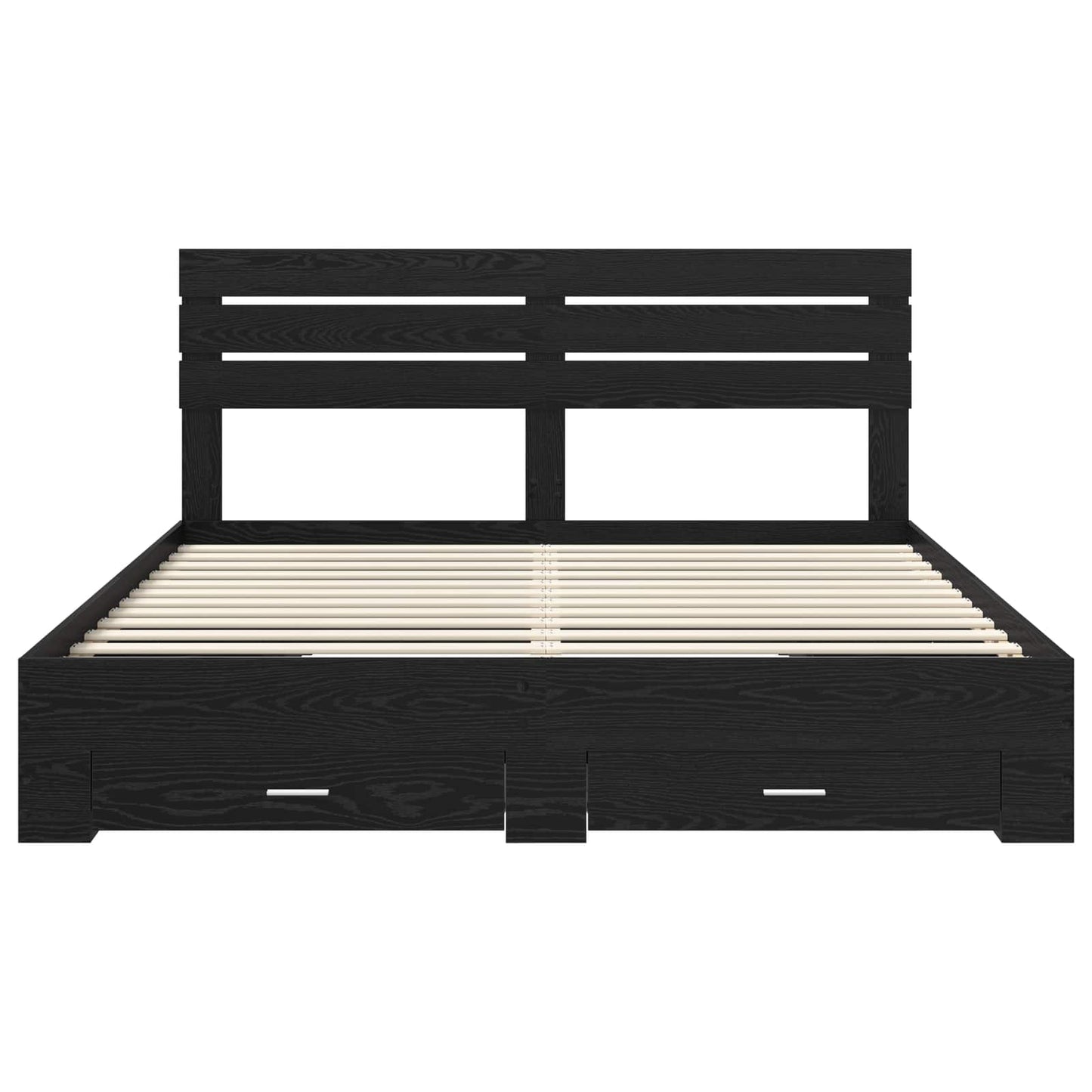 Bedframe met lade met hoofdeinde met opslag Bewerkt hout