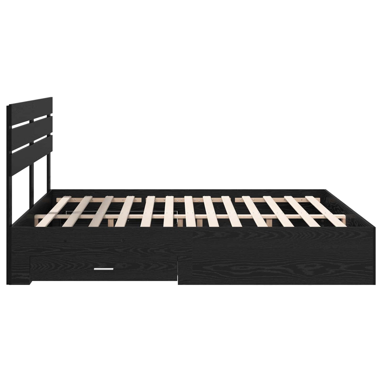 Bedframe met lade met hoofdeinde met opslag Bewerkt hout