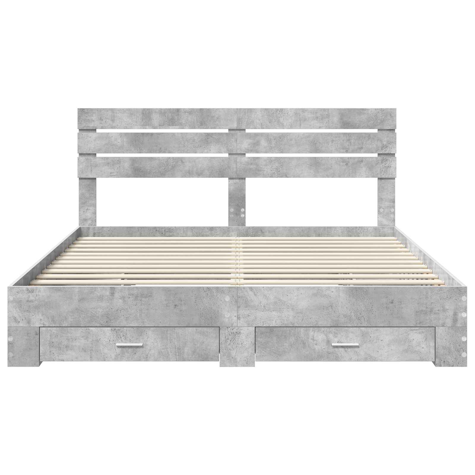 Bedframe met lade met hoofdeinde met opslag Bewerkt hout