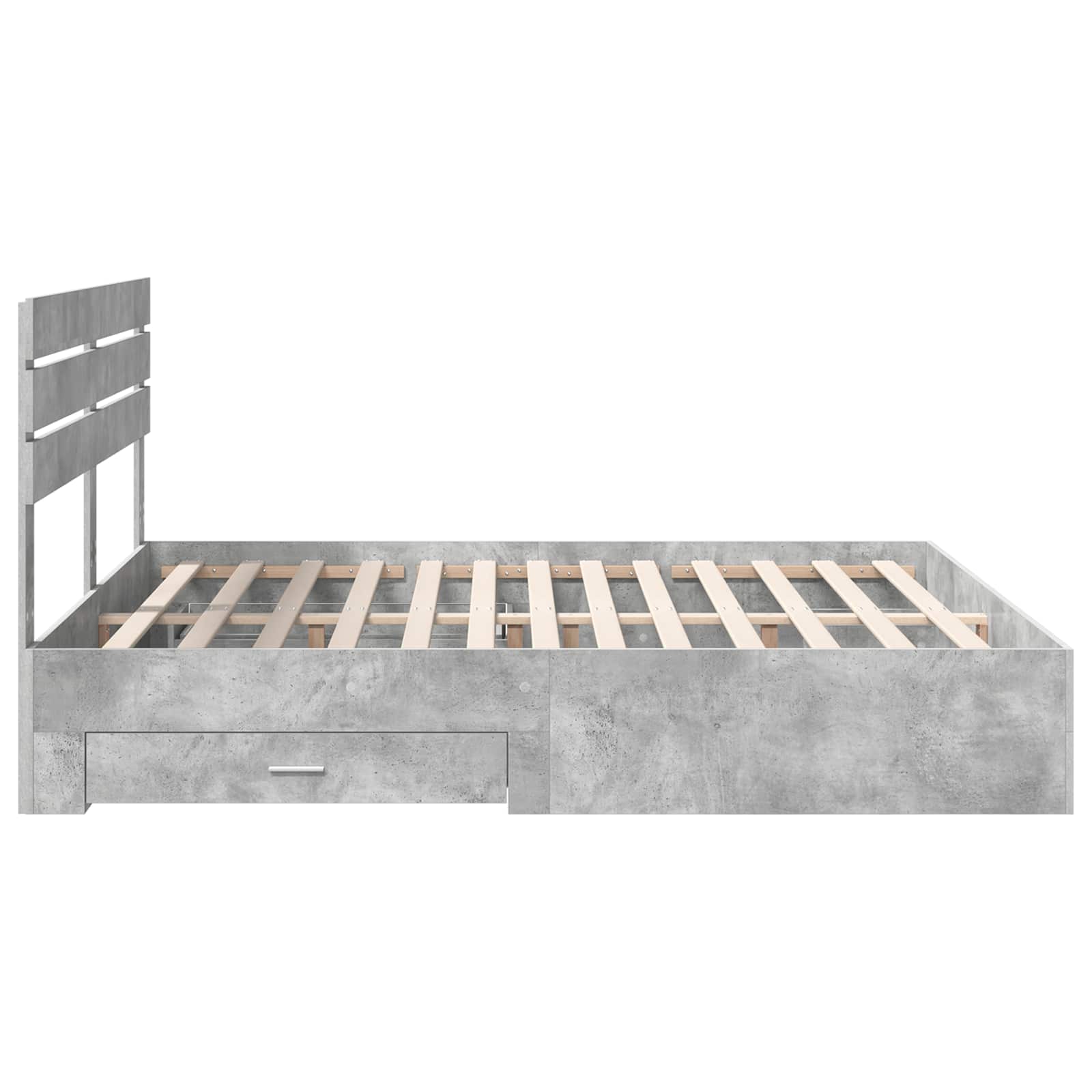 Bedframe met lade met hoofdeinde met opslag Bewerkt hout