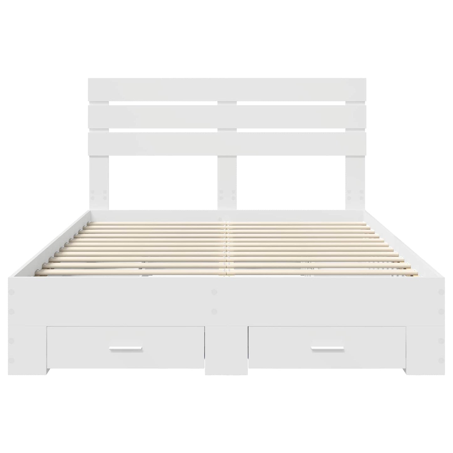 Bedframe met lade met hoofdeinde met opslag Bewerkt hout