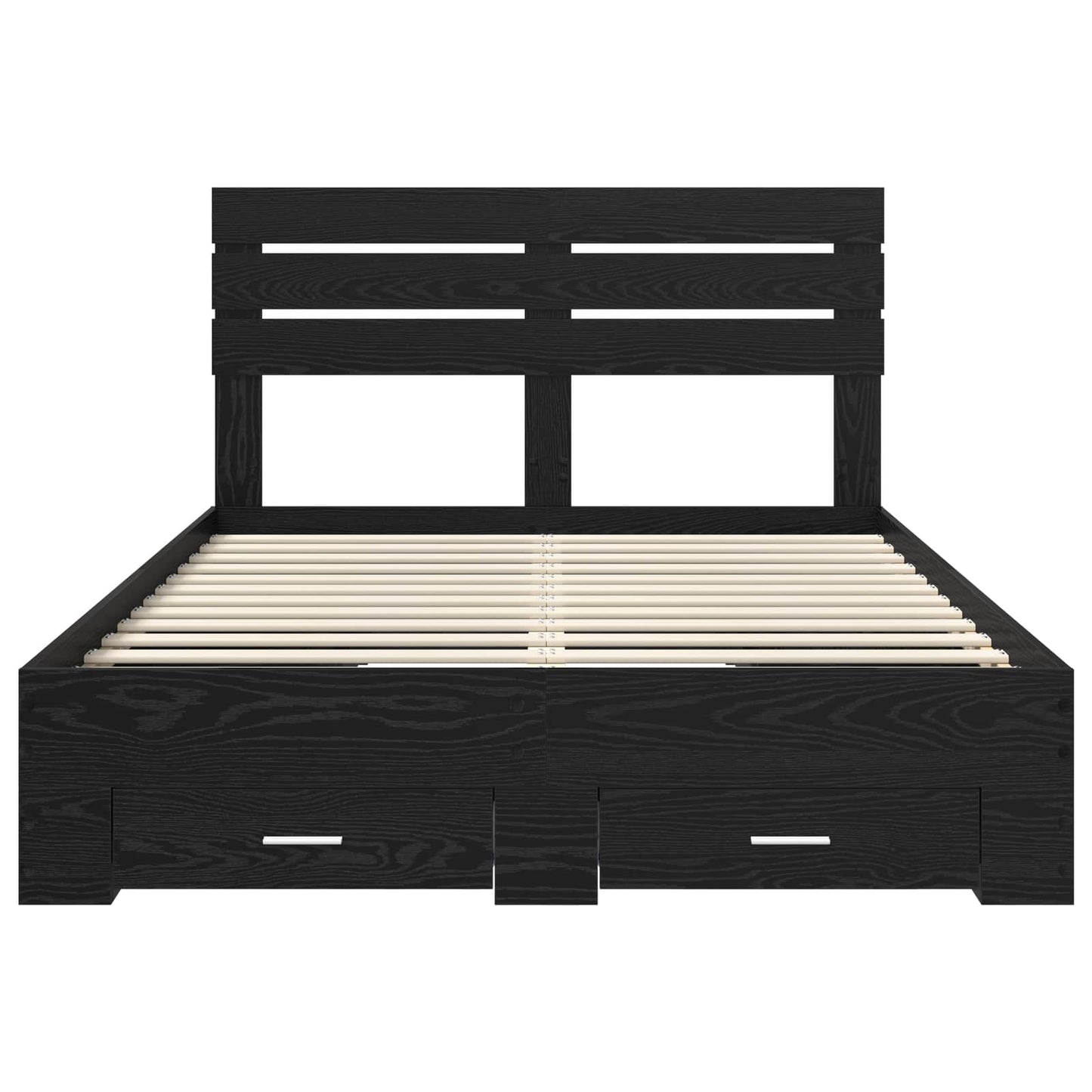 Bedframe met lade met hoofdeinde met opslag Bewerkt hout