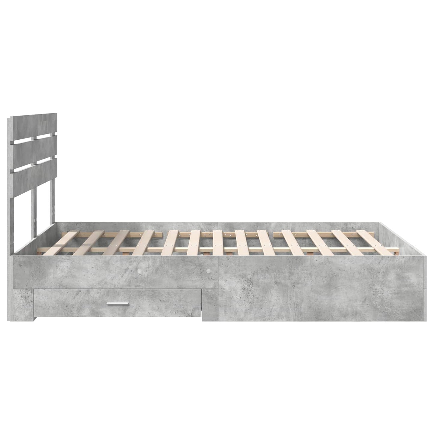 Bedframe met lade met hoofdeinde met opslag Bewerkt hout