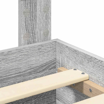 Bedframe met lade met hoofdeinde met opslag Bewerkt hout