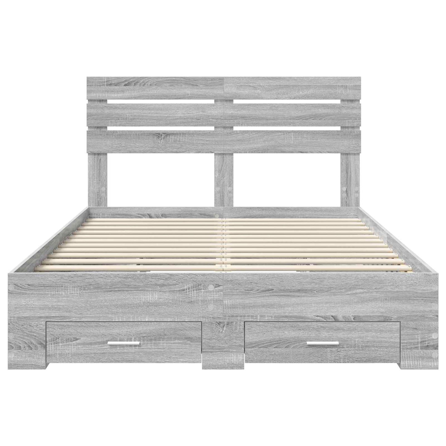 Bedframe met lade met hoofdeinde met opslag Bewerkt hout