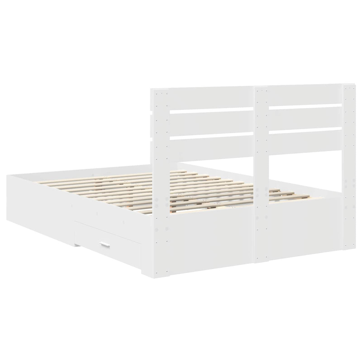 Bedframe met lade met hoofdeinde met opslag Bewerkt hout