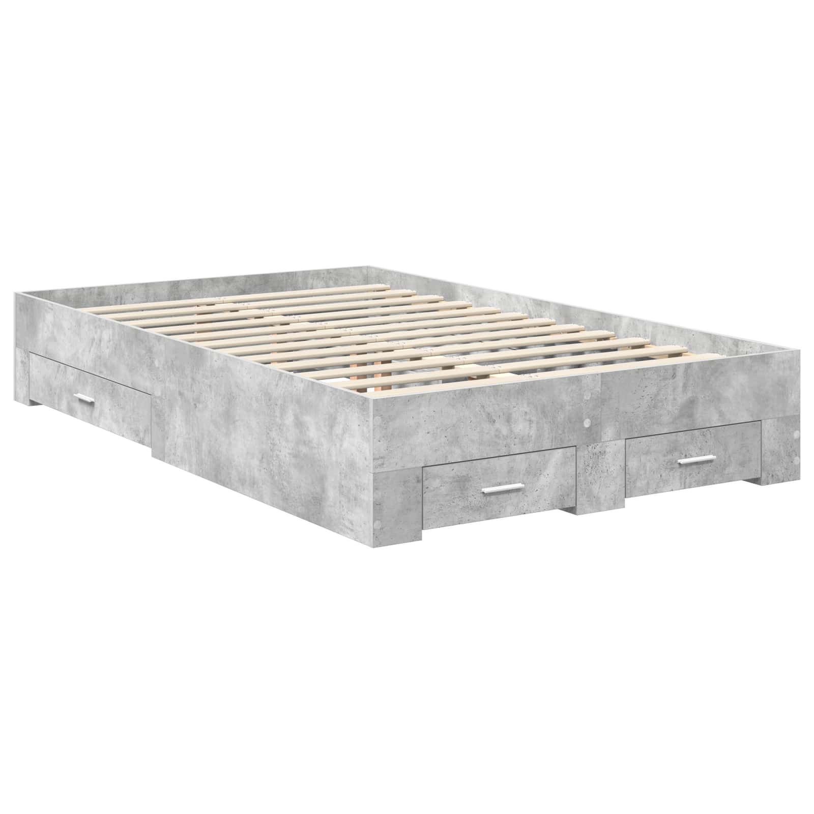 Bedframe met lade met hoofdeinde met opslag Bewerkt hout