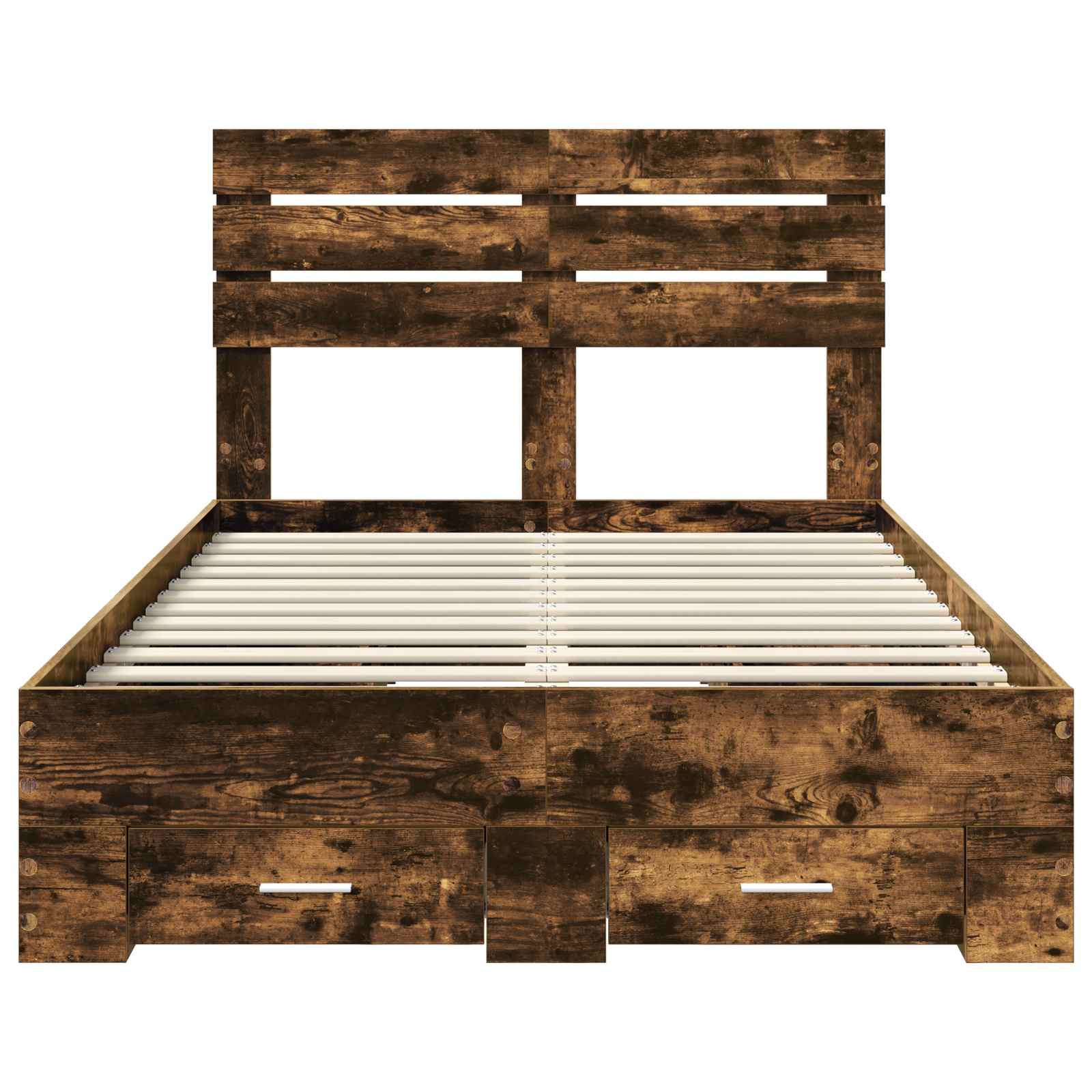 Bedframe met lade met hoofdeinde met opslag Bewerkt hout